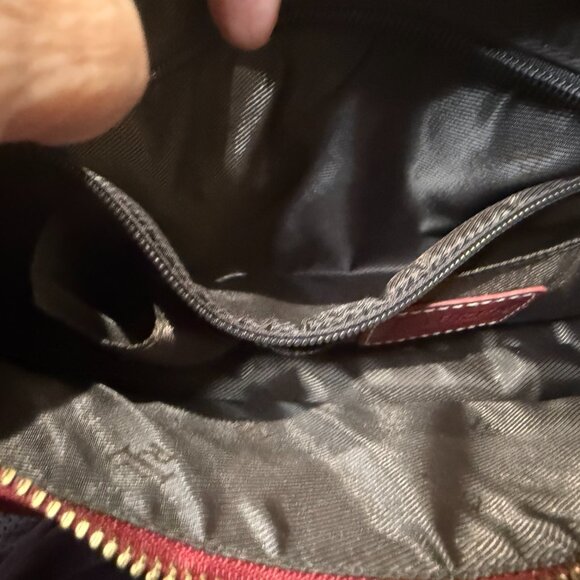 Ralph Lauren pebbled leather hobo style bag New with minor defect - Picture 6 of 12